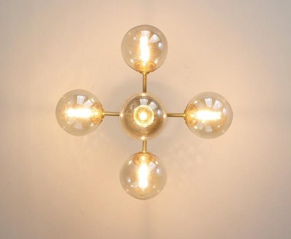 Lights of Scandinavia - Rhizome - Full copper LED chandelier. Modern lighting for dining rooms, hallways or why not inside the entrance?   Two size options -  3 heads - 5-10 5 heads - 10-15 54W 100cm wide, 100cm high, 50cm diameter 3 body color options 3 lighting color options