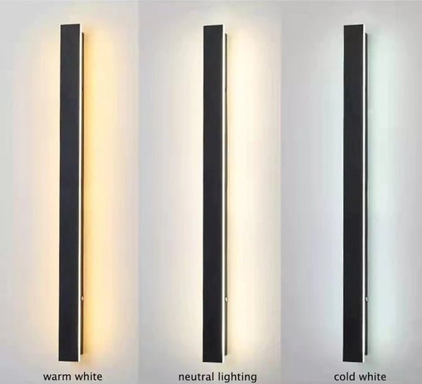 Lights of Scandinavia - Funkis - Funkis - IP65 Waterproof outdoor LED wall light. Black frosted aluminum surface and bright powerful LED source. Dimmable version comes with a remote control to adjust brightness and color temperature.