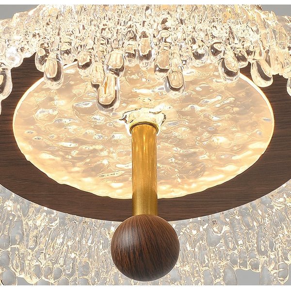 Prism Nordic wall light fixture in black and walnut wood finish with adjustable warm, neutral, and cool white lighting modes