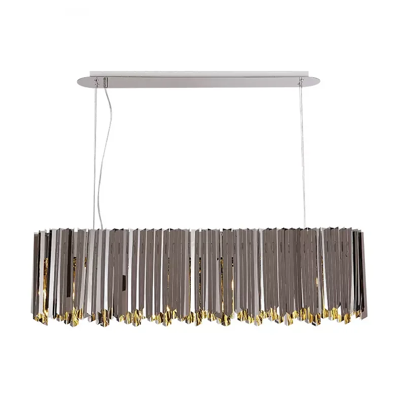 Modern Nordic luxury chandelier Celestial in premium stainless steel with golden, silver, or black finishes. The design, inspired by Northern skies, combines contemporary elegance with integrated LED lighting, creating a warm, inviting ambiance for living rooms or bedrooms.