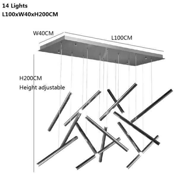 Whimsical Flora LED Chandelier in Black, Gold, and Brown - a luxurious modern decorative light fixture with a unique round tube design, perfect for enhancing living spaces in lofts and villas.