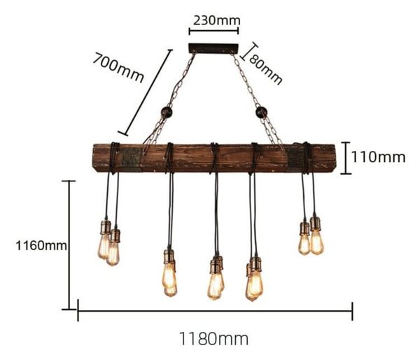 Lights of Scandinavia - Loft Bar - Loft wood industrial vintage pendant light for restaurant bedroom bar living room retro wooden hanging lamp lighting suspension Please pay attention to the below: 1.Considering safe shipping,some of the lamps are not full assembled. But all are very easy to assemble it by yourself,any problem please contacu us 2. Some of lamps are with Workmanship defects,as it is made of machine. Perfectionist pls think well before ordering. Material: Wood+Metal E27 bulb socket Voltage: AC90-260V Application: Living