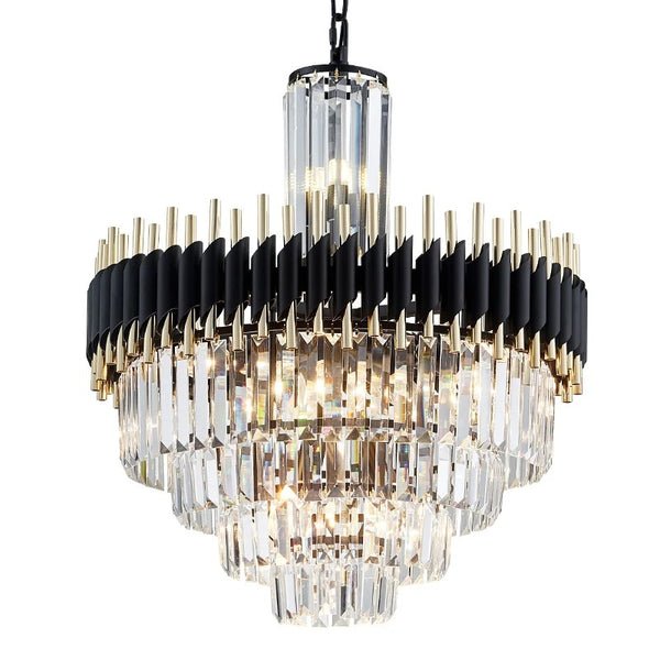 New Peri Modern Crystal Chandelier with K9 Crystal and High-Quality Metal Frame, Featuring E14 LED Bulbs for Energy-Efficient Lighting in Luxury Interior Design